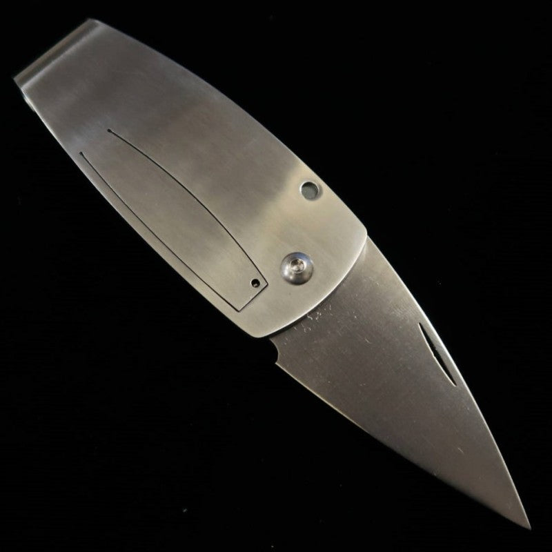 MCUSTA Clip de poche "Kamon" Aoi, couteau pince-porte-monnaie (50 mm)