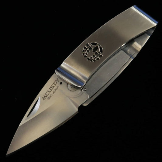 MCUSTA Clip de poche "Kamon" Fuji, couteau pince-argent (50 mm)
