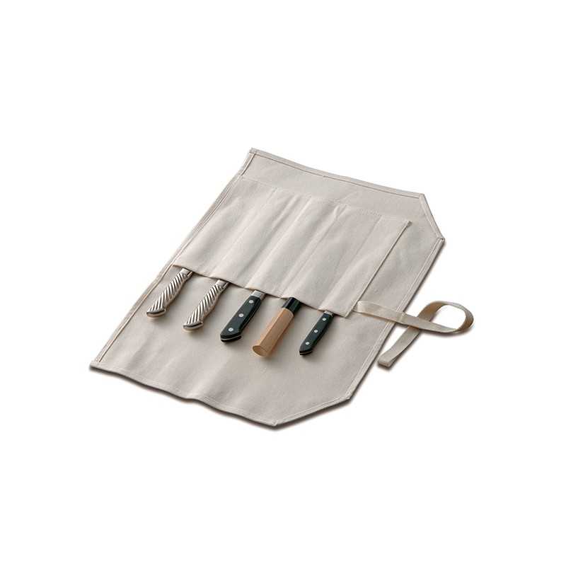 Tojiro Funda de lona con bolsillos para cuchillos (545×440 mm)