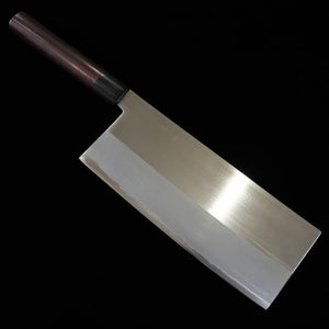 Ikenami Hamono IKENAMI HAMONO Aogami n°2 Âme douce polie Manche en palissandre Couteau chinois (210 mm)