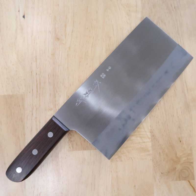 SAKAI KIKUMORI Chinese Cleaver Gokujo White steel No.3 (220mm)