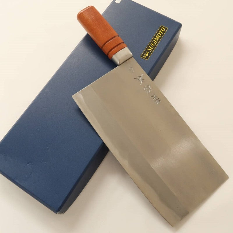 SUGIMOTO Shirogami No. 2 Chinese Cleaver No.6 (220mm)