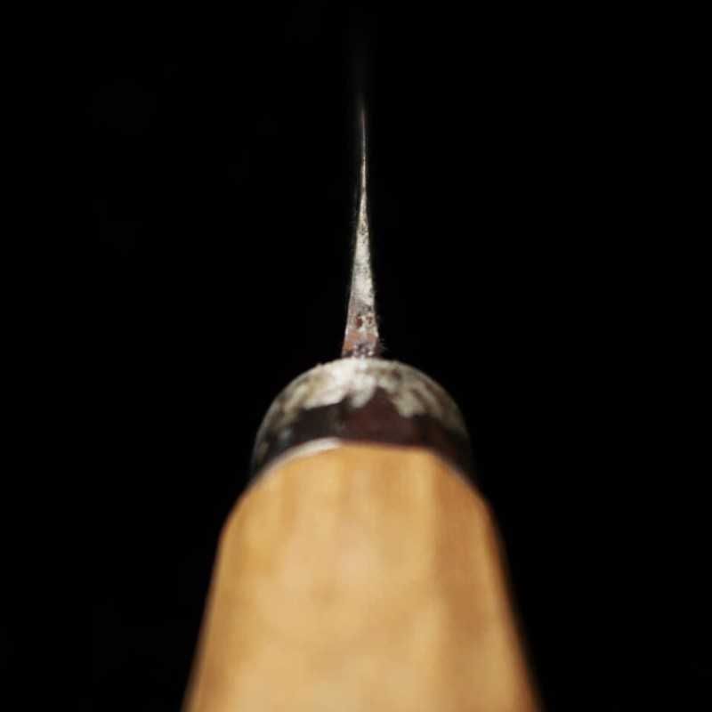 Petty Kaniman lâmina Forjada em mola (aço carbono) cabo Arik (100mm)