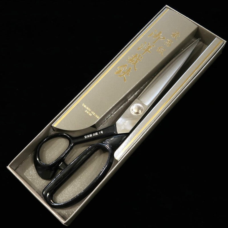 Tesoura Takeni-saku  para lã em aço Shirogami totalmente para canhotos (240/260mm)