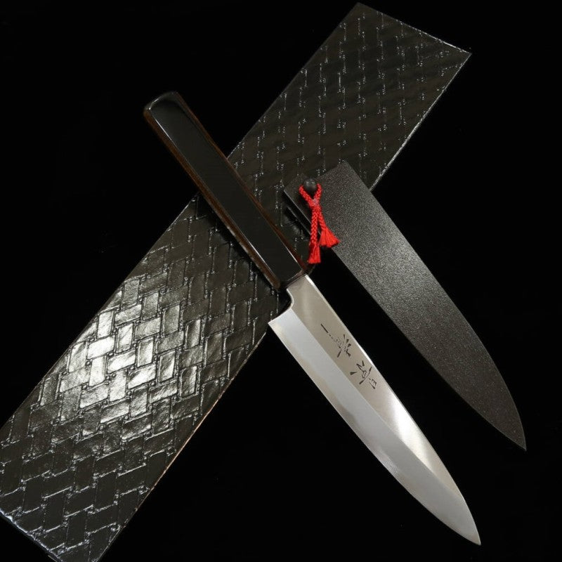 Petty KAGEKIYO Aogami Nº 1 Cabo laqueado preto (150/210mm)