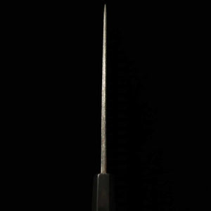 MIURA Itadaki Miura Itadaki Tanaka Giichi petty acero blanco nº2 acabado negro mango octogonal de ébano (150 mm)
