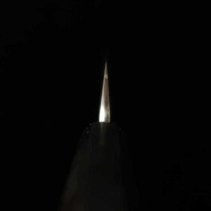 MIURA Itadaki Miura Itadaki Tanaka Giichi petty acero blanco nº2 acabado negro mango octogonal de ébano (150 mm)