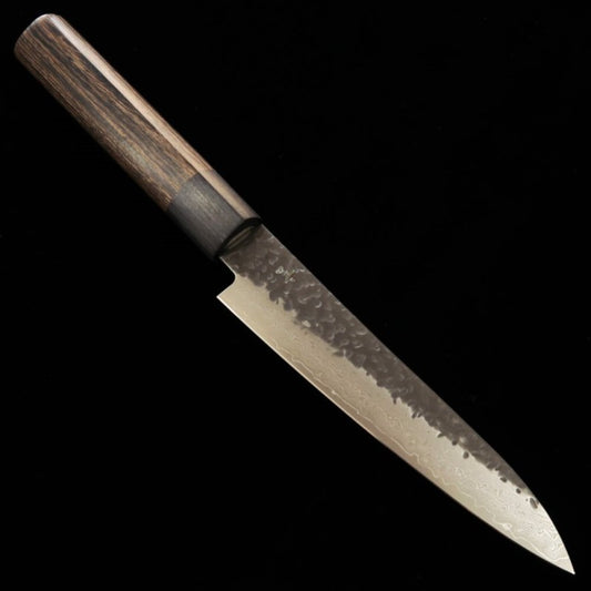 志津 匠 SHIZU TAKUMI 玄GEN VG-10 黒打ダマスカス ペティ (130mm)