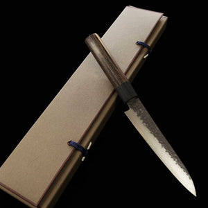 志津 匠 SHIZU TAKUMI 玄GEN VG-10 黒打ダマスカス ペティ (130mm)