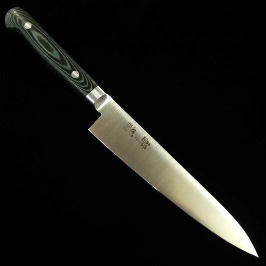 SUISIN Petty INOX PREMIUM Micarta Handle Green/Black (150mm)