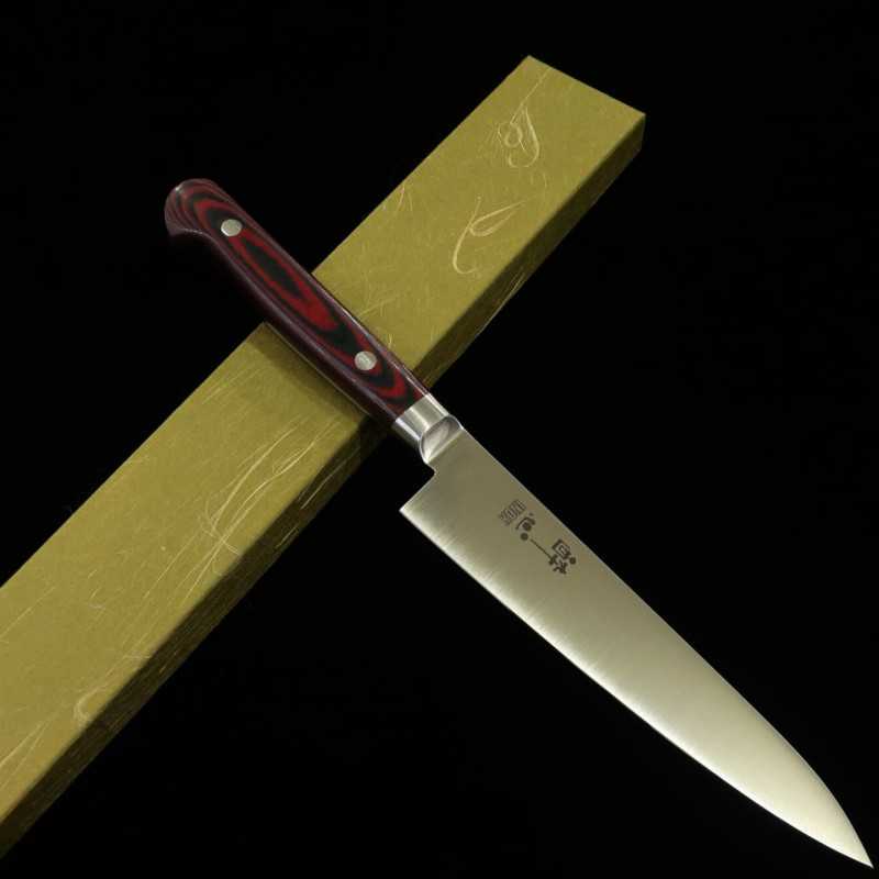 SUISIN Petty INOX PREMIUM Micarta Handle Red/Black (150mm)