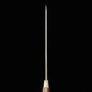 佐治武士 SAJI TAKESHI R2 Faca Petty Damasco com cabo em madeira Ironwood tingida de preto (135/150mm)