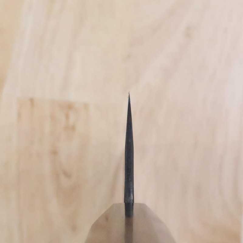 Anryu ANRYU Santoku Acier Blue Super Martelé Finition Noire Manche octogonal en érable (165 mm)