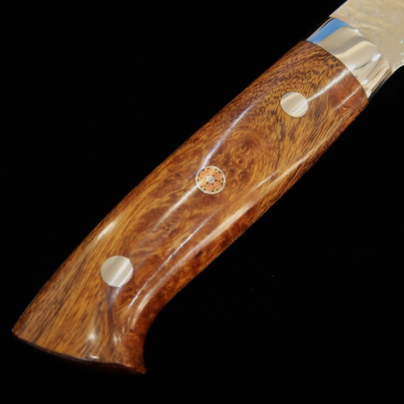 Santoku Takeshi Saji R2 Acabamento Diamante (180mm)