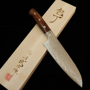 Santoku Takeshi Saji R2 Acabamento Diamante (180mm)