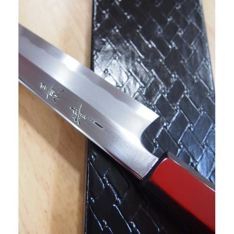  Kiritsuke Yanagiba KAGEKIYO Shirogami nº 1 Cabo laca vermelha (300mm)