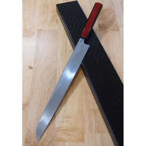  Kiritsuke Yanagiba KAGEKIYO Shirogami nº 1 Cabo laca vermelha (300mm)