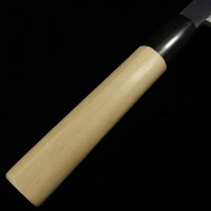 MIURA Tokujo Yanagiba, manche en forme de châtaigne et mitre en corne de buffle (180-300mm)
