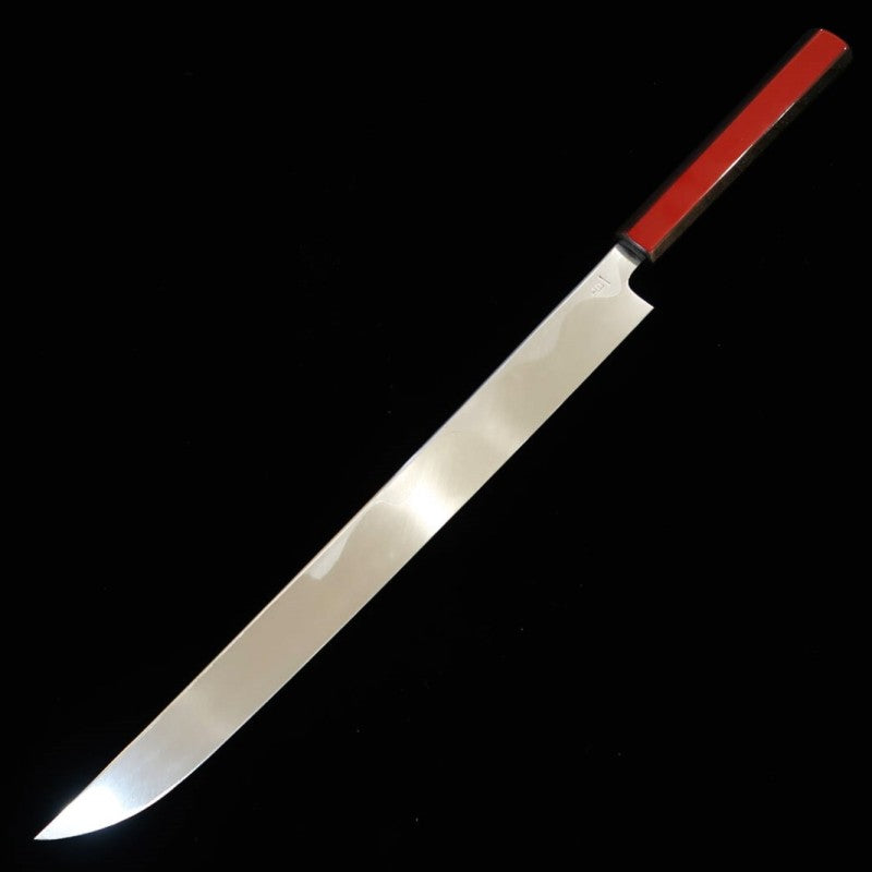 KAGEKIYO Tsurugi Yanagiba Shirogami No. 1 Urushi Akaro (300mm)