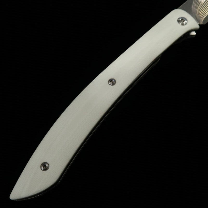 佐治武士 SAJI TAKESHI R2 フォールディングステーキナイフ ホワイトマイカルタ (100mm)