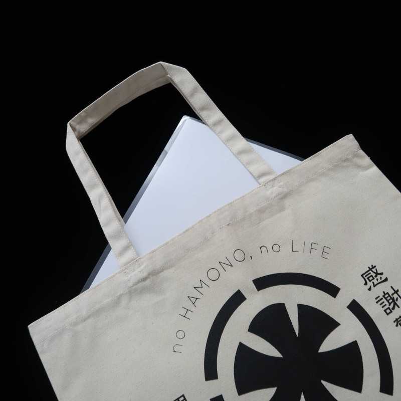 Takanohamono bolsa tote original (gris/negro/crudo)
