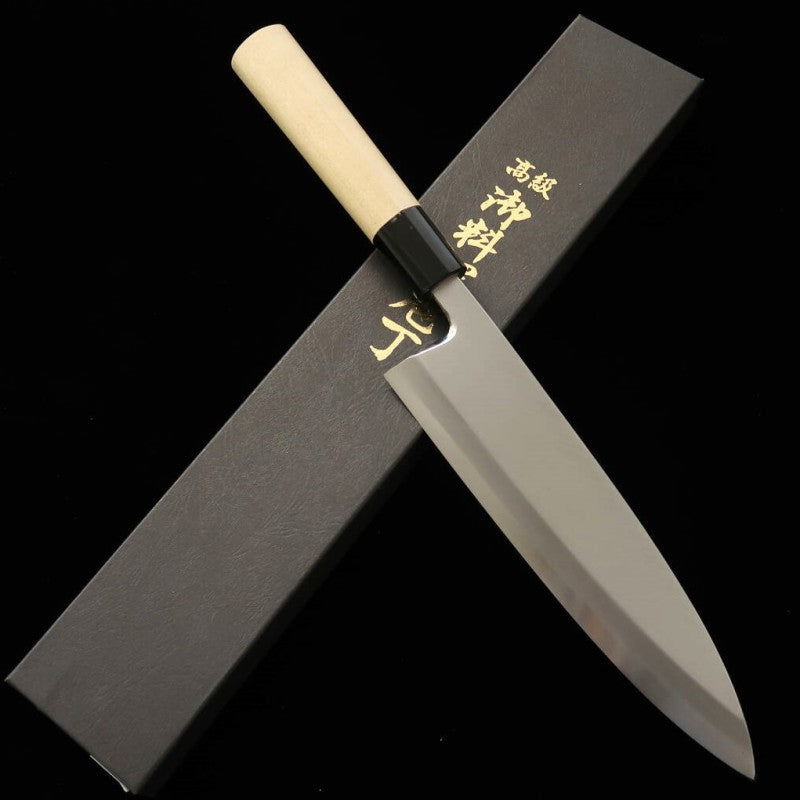 MIURA Aideba Shirogami No. 2 Kasumi finish Magnolia handle (210/225mm)