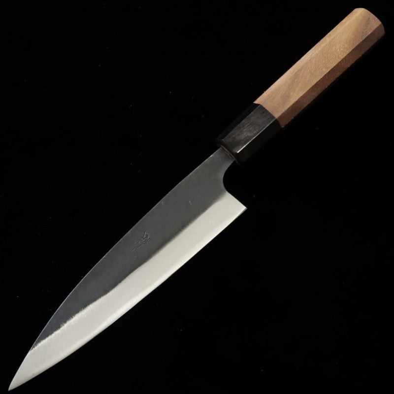 三浦 MIURA アジ切 青紙二号 黒打ち 胡桃柄 (145mm)