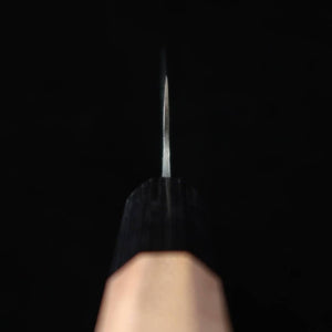 三浦 MIURA アジ切 青紙二号 黒打ち 胡桃柄 (145mm)