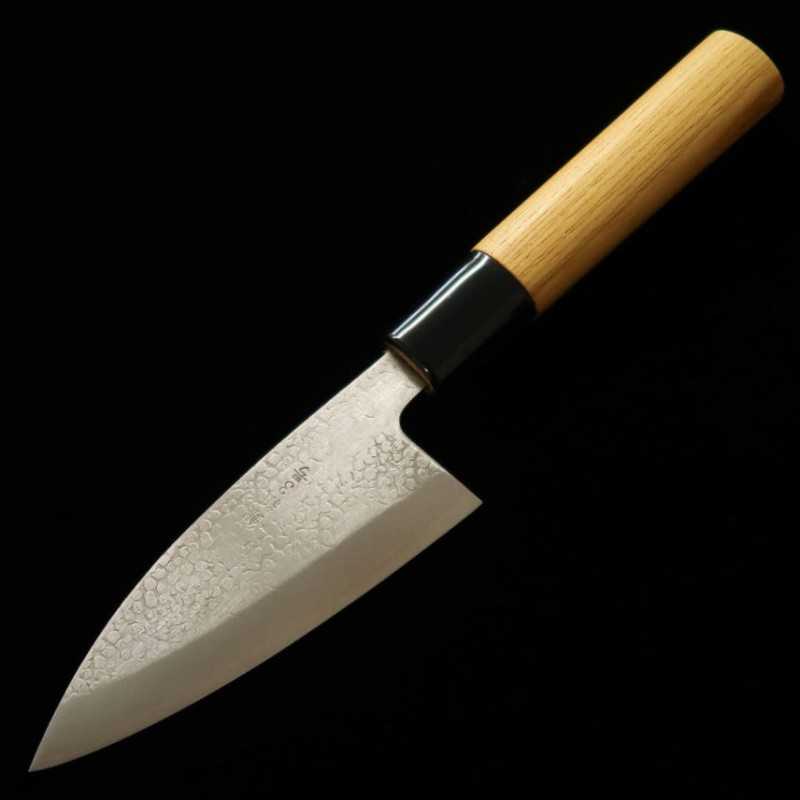 Miura MIURA Gin-san n°3, Aji-kiri double tranchant, manche en orme (105/120 mm)