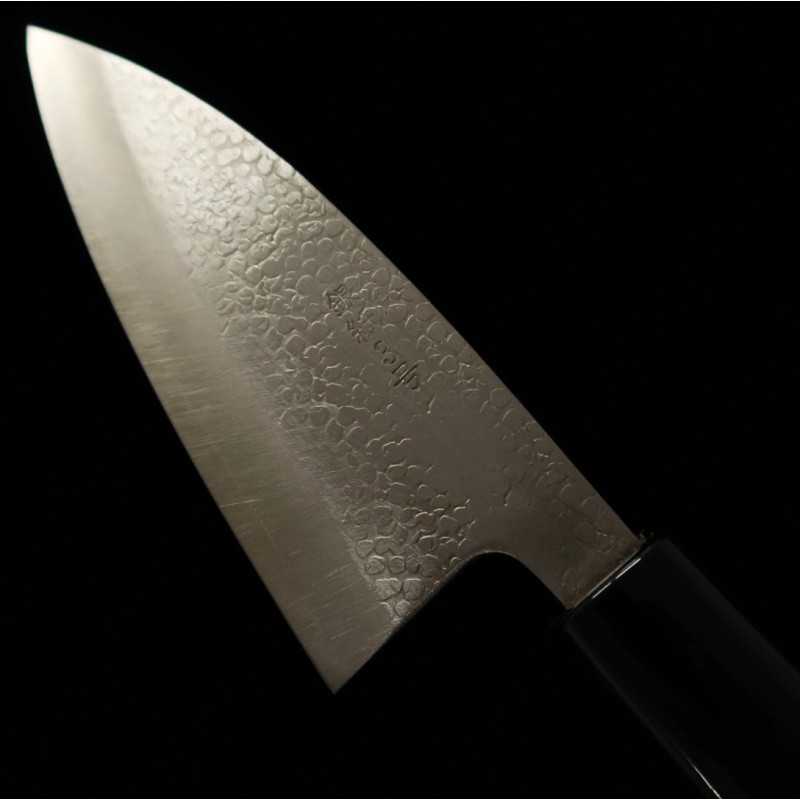 Miura MIURA Gin-san n°3, Aji-kiri double tranchant, manche en orme (105/120 mm)
