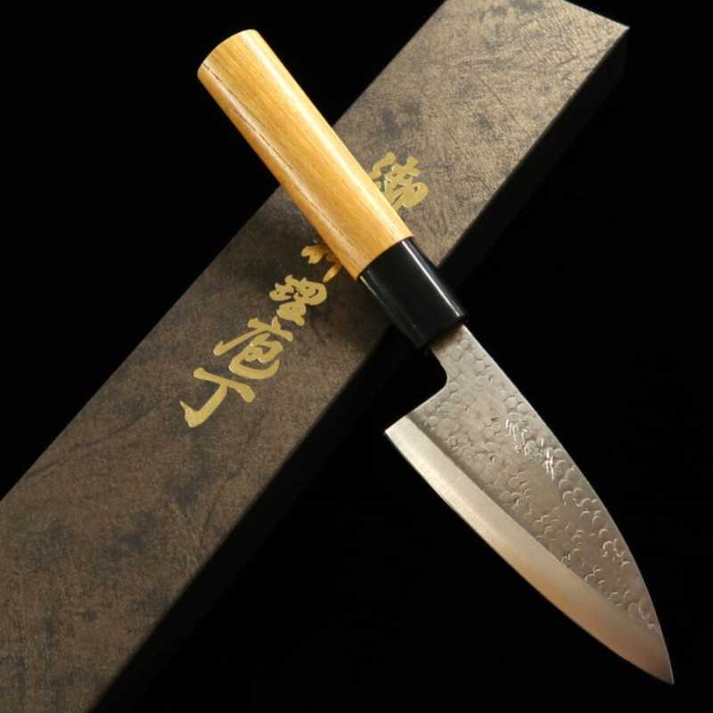 Ajikiri MIURA Inox Ginsan cabo em madeira Keyaki (105mm)