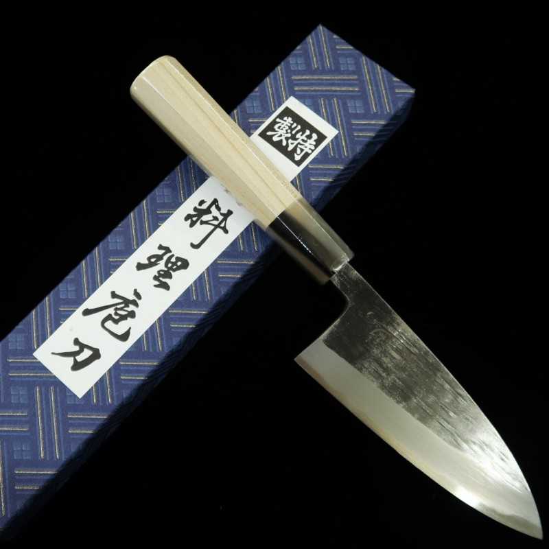 SUISIN Obra de Kenji Togashi Forja negra Shirogami n.º 2 Cuchillo para jurel (aji-kiri) (120 mm)