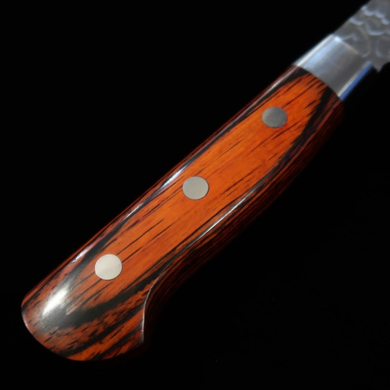 堺孝行 SAKAI TAKAYUKI 骨スキ VG10 33層ダマスカス 鎚目 マホガニー柄 (150mm)