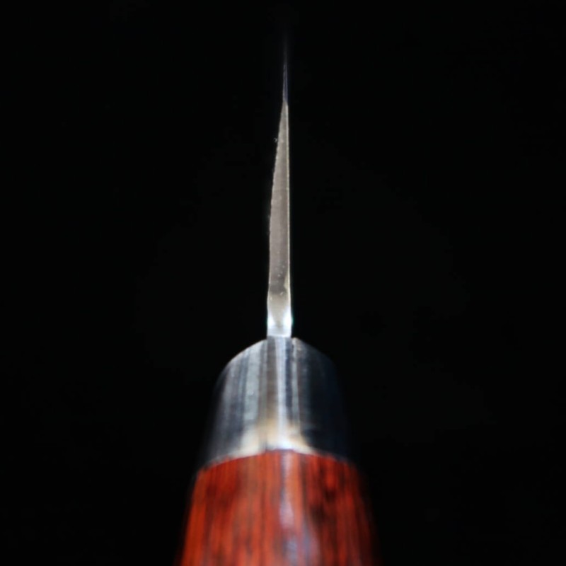堺孝行 SAKAI TAKAYUKI 骨スキ VG10 33層ダマスカス 鎚目 マホガニー柄 (150mm)