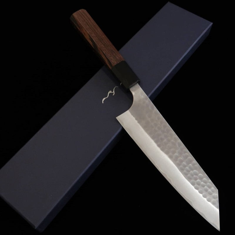 安立ANRYU 文化 青紙二号 磨き 鎚目 ウェンジ八角柄 （170mm）