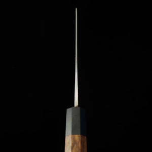 HIDARI YORIMITSU Bunkabo, acier bleu n°1, finition noire, manche en bois de fer (200 mm)