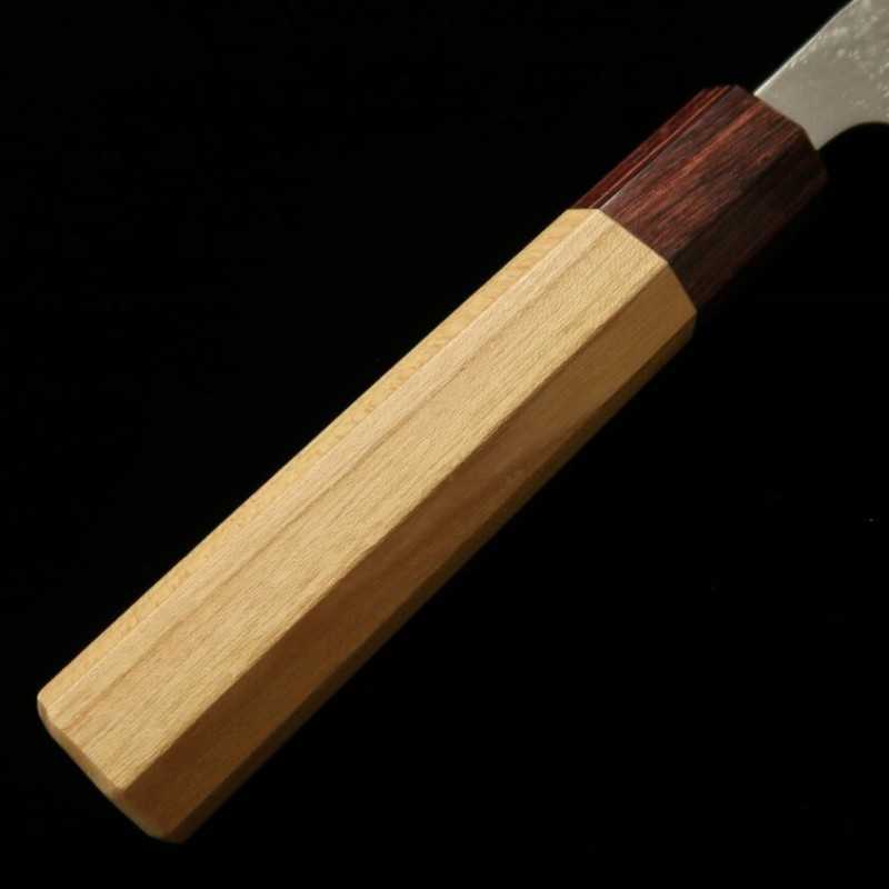 MIURA Acier Gin-san n°3 Inox Couteau Bunka Manche en zelkova (170 mm)