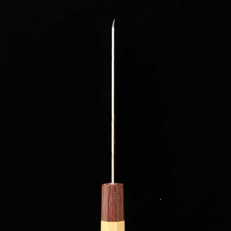 MIURA Acier Gin-san n°3 Inox Couteau Bunka Manche en zelkova (170 mm)