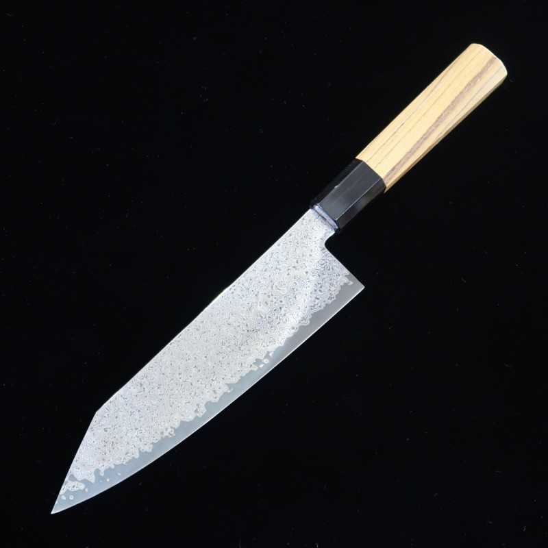 Miura VG10 Inox Damas noir, couteau Bunka (180mm)