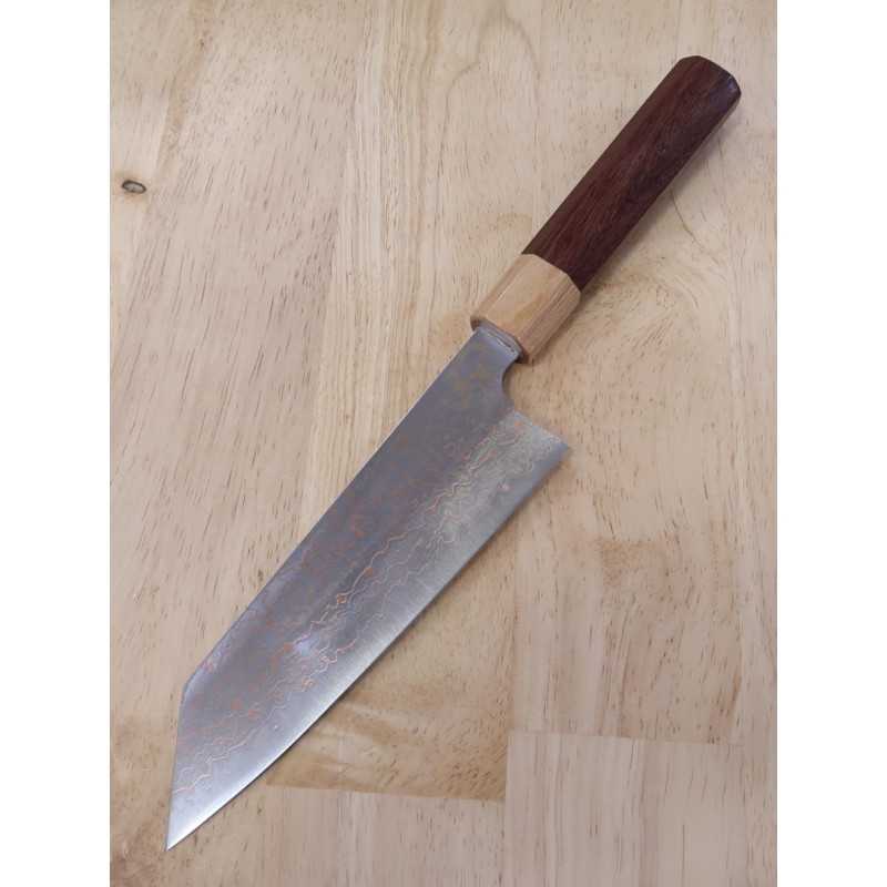 Bunka Takeshi Saji Damasco Colorido SAJI TAKESHI VG10 com Cabo Octogonal de jacarandá (165 mm)