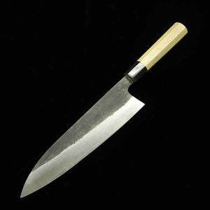 Gyuto MIURA Shirogami nº 1 com acabamento Kurouchi cabo octogonal (210-270mm)