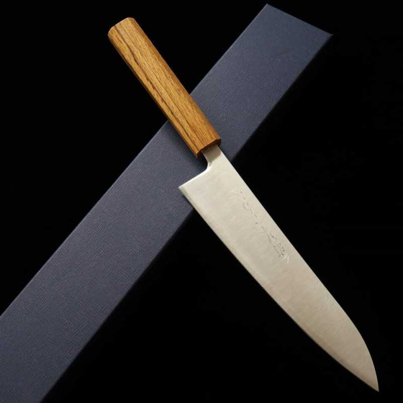Gyuto MIURA Powdered High Speed with Oak Octagonal Handle (210/240mm)