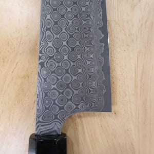 Forja de cuchillos Nitō NIGARA Anmon Gyuto SG2 mango octogonal de ébano (210-270 mm)