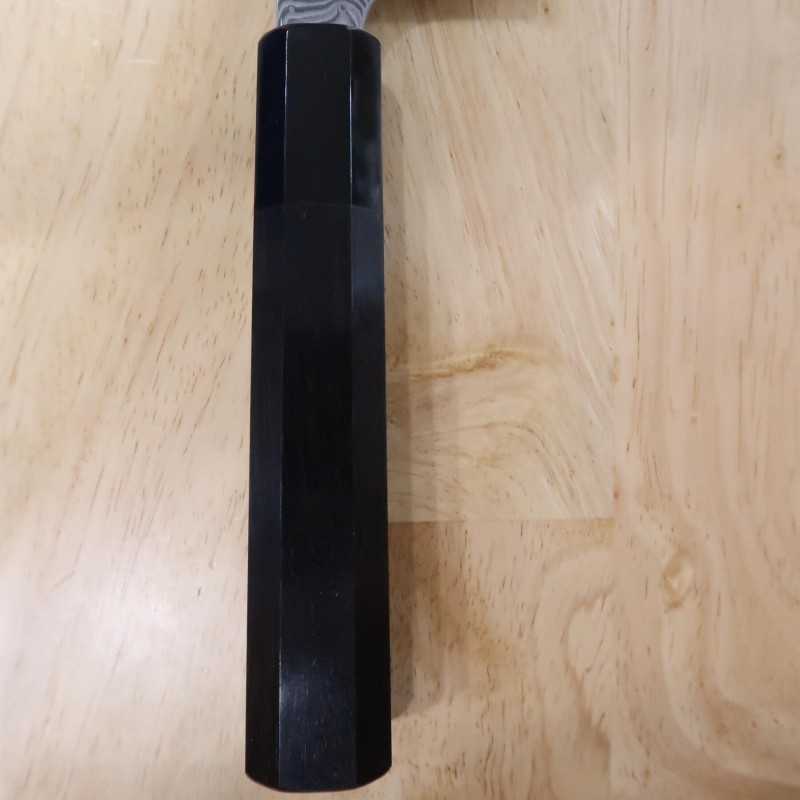 Forja de cuchillos Nitō NIGARA Anmon Gyuto SG2 mango octogonal de ébano (210-270 mm)