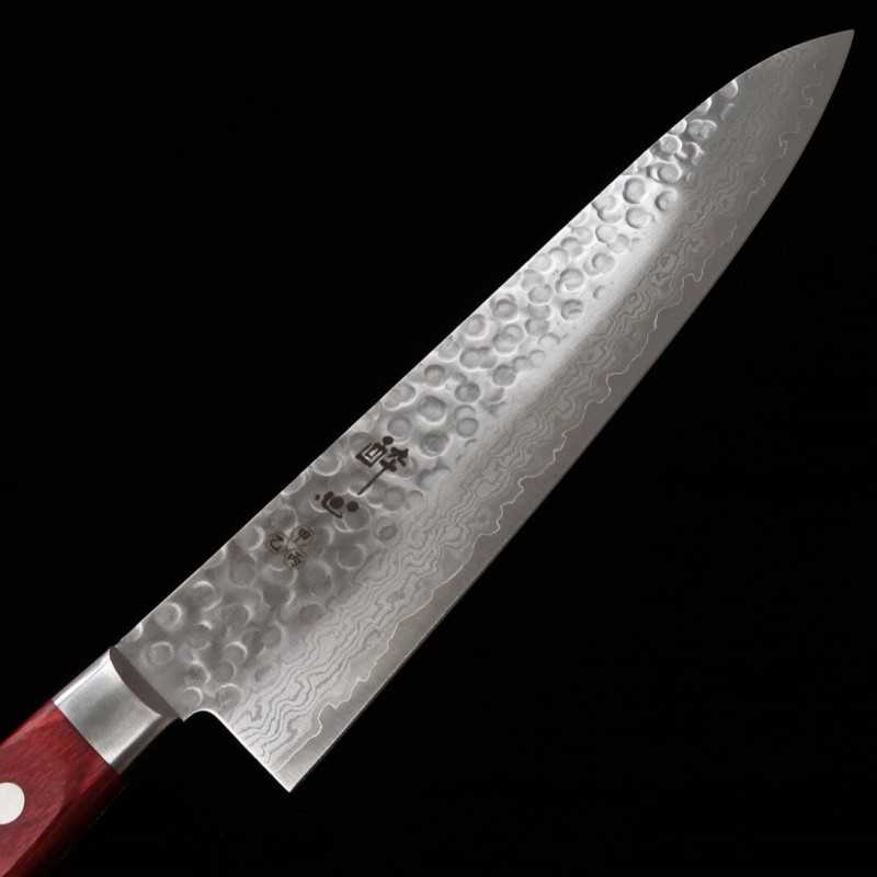 SUISIN Gyuto Cabo vinho Bainha de magnólia -Asanoha- (210mm)