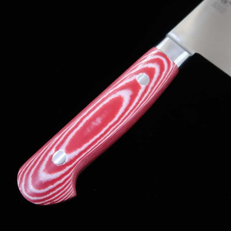 SUISIN INOX PREMIUM cuchillo gyuto mango de micarta rojo/blanco (210/240 mm)