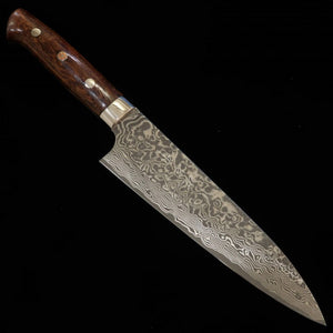 SAJI TAKESHI Gyuto R2 Damasco com acabamento preto e cabo de madeira de ferro (180-240mm)