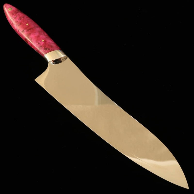 Asurah Knives × 三浦MIURA VG10 鏡面仕上げ カスタムハンドル ピンク  牛刀  (210mm)