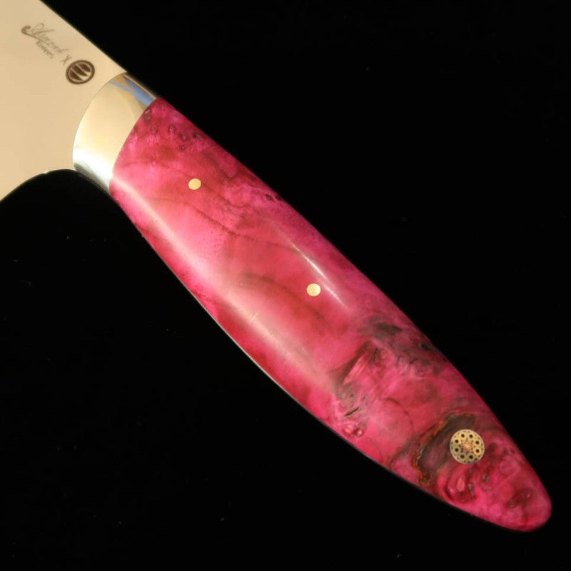 Asurah Knives × 三浦MIURA VG10 鏡面仕上げ カスタムハンドル ピンク  牛刀  (210mm)