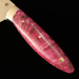 Asurah Knives × MIURA VG10 Finition miroir Manche personnalisé rouge Gyuto (210mm)